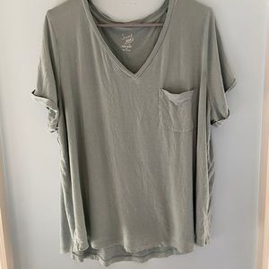 Short Sleeve Teal Pocket Tee